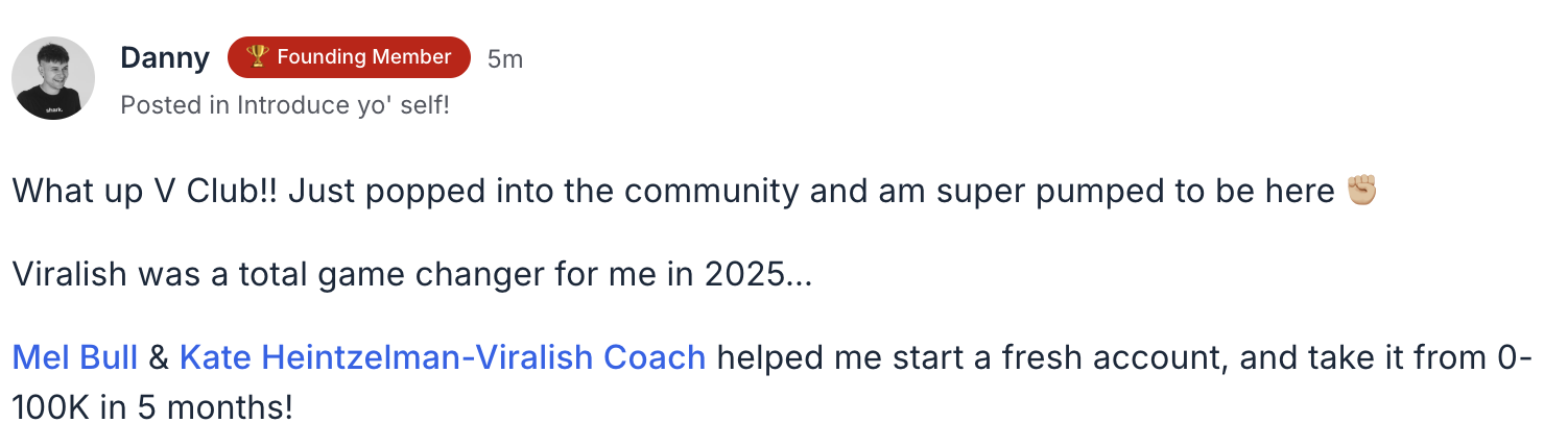 Danny — fresh account from 0 to 100,000 followers in 5 months